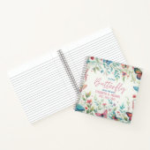 Kleine VLINDER op de WEG Baby Meisje Douche Notitieboek (Binnen)