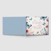 Kleine VLINDER op komst Baby Meisje Shower Gastenboek (Volledig)