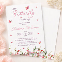 Kleine Vlinder op Weg Baby Shower