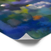 Kleine vlinder op wilde bloemen bij zonsopgang poster (Hoek)