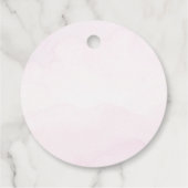 Kleine Vlinder Roze Paarse Gouden Meisje Verjaarda Bedankjes Labels (Achterkant)