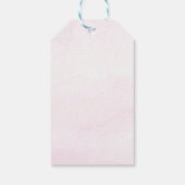 Kleine Vlinder Roze Paarse Gouden Meisje Verjaarda Cadeaulabel (Achterkant)