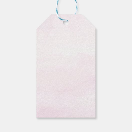 Kleine Vlinder Roze Paarse Gouden Meisje Verjaarda Cadeaulabel (Achterkant)