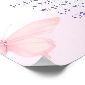 Kleine Vlinder Roze Paarse Verjaardag Tijd Capsule Poster (Hoek)