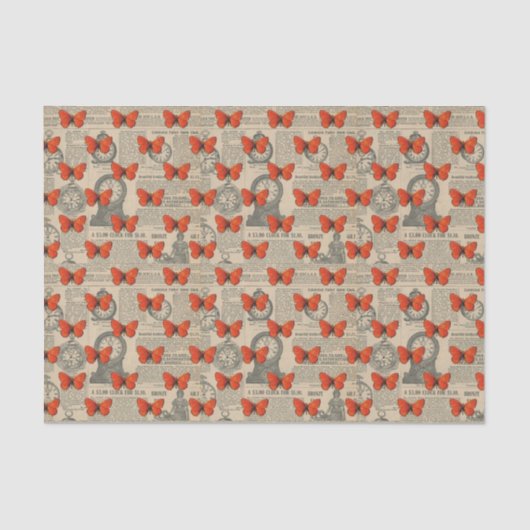 Kleine  vlinder tissuepapier (Voorkant)