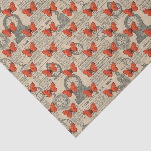 Kleine  vlinder tissuepapier (Detail)