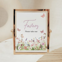 Kleine Vlinder Wilde Bloem Baby Shower Favoren