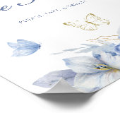 Kleine Vlinderbaby's Zijn Lief Jongens Baby Shower Poster (Hoek)