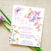 Kleine vlinderweide wildbloemen baby shower in