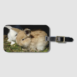 Kleine vloedbunnies bagagelabel