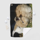 Kleine vloedbunnies golfhanddoek (Insitu)