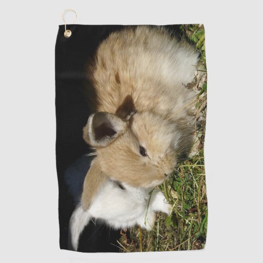 Kleine vloedbunnies golfhanddoek (Voorkant)