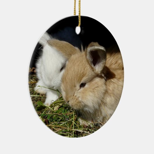 Kleine vloedbunnies keramisch ornament (Rechts)