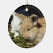 Kleine vloedbunnies keramisch ornament (Links)