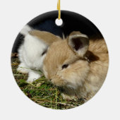 Kleine vloedbunnies keramisch ornament (Achterkant)