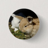 Kleine vloedbunnies ronde button 3,2 cm (Voorkant)