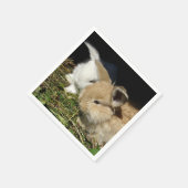 Kleine vloedbunnies servet (Hoek)