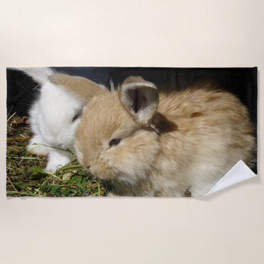 Kleine vloedbunnies strandlaken (Voorkant)