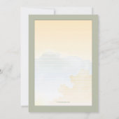 Kleine voetafdrukken Bereavement Hartelijk dank Bedankkaart (Achterkant)