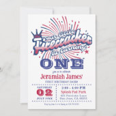 Kleine voetzoeker is een vierde van juli verjaarda kaart (Voorkant)