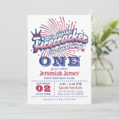 Kleine voetzoeker is een vierde van juli verjaarda kaart (Staand voorkant)