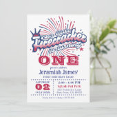 Kleine voetzoeker is een vierde van juli verjaarda kaart (Staand voorkant)