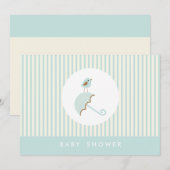 {kleine vogel} baby shower uitnodiging (Voorkant / Achterkant)