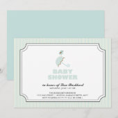 kleine vogel {baby shower uitnodiging} kaart (Voorkant / Achterkant)
