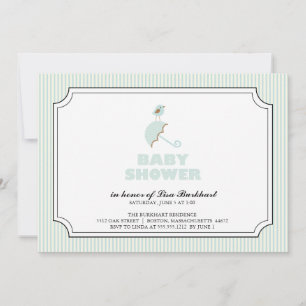 kleine vogel {baby shower uitnodiging} kaart