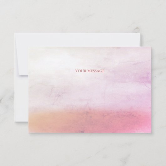 Kleine Vogel Bloemen Borduurwerk Roze Dank u kaart (Achterkant)