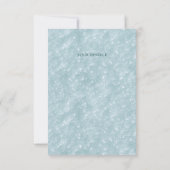 Kleine vogel Bloemenkruid Groene bladeren Dank u k Bedankkaart (Achterkant)