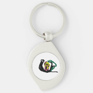 Kleine vogel hangt sleutelhanger