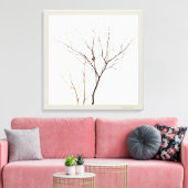 Kleine Vogel in Boomtakken Minimalistische Natuur Canvas Afdruk (Insitu (Woonkamer))