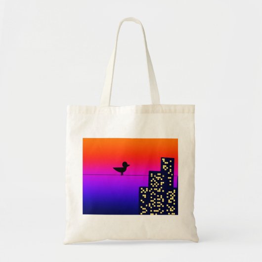 Kleine vogel in de Big City Tote Bag (Voorkant)