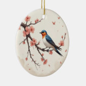 Kleine Vogel Keramisch Ornament (Rechts)