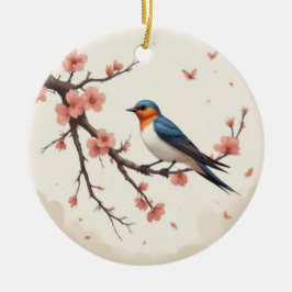 Kleine Vogel Keramisch Ornament