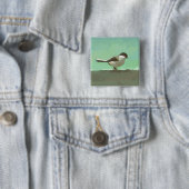 Kleine Vogel Kunst Vierkante Button 5,1 Cm (In situ)