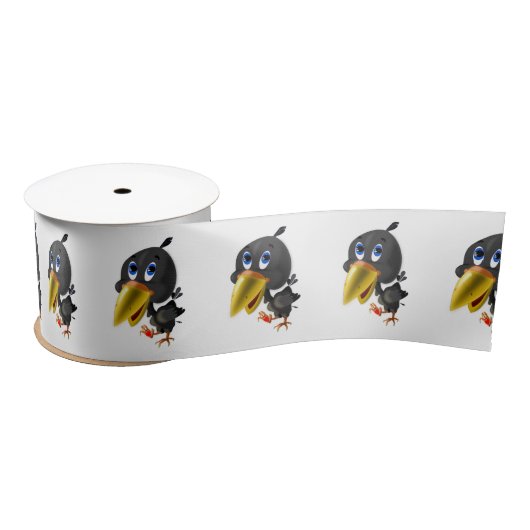 Kleine vogel met hart cadeau grappig lint (Spoel)