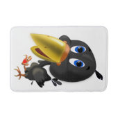 Kleine vogel met Heart Gift Bath Mat - Uw kleuren (Voorkant)