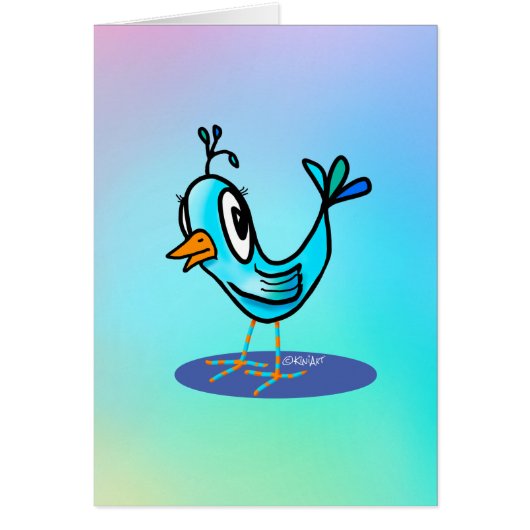 Kleine Vogel Notitiekaart (Voorkant)