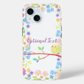 Kleine vogel op een bloeiende boom Case-Mate iPhone case (Achterkant)