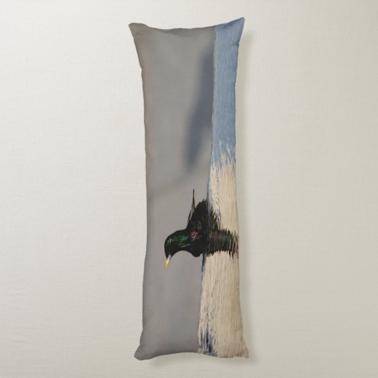 Kleine vogel op het water lichaamskussen (Achterkant (Verticaal))