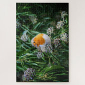 Kleine vogel op plant legpuzzel (Verticaal)