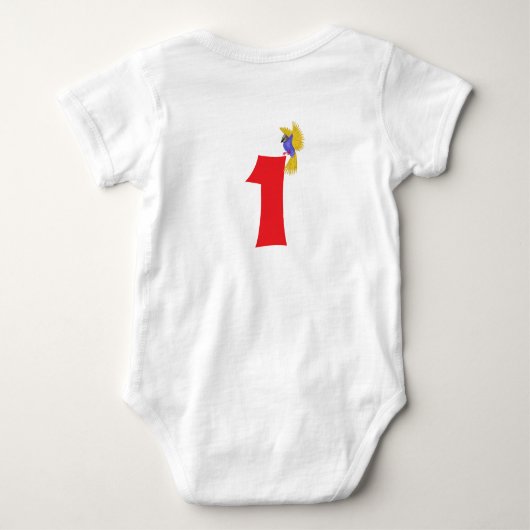 Kleine vogel romper (Achterkant)