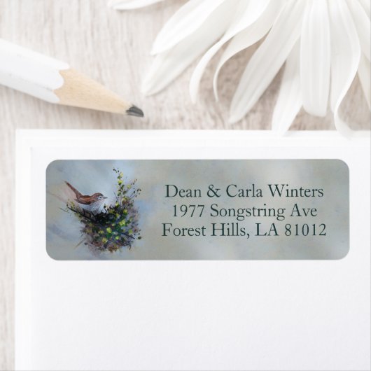 Kleine Vogel Terugkeer Etiket (Insitu)