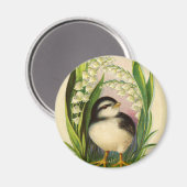 Kleine Vogel Vintage Magneet (Voorkant / Achterkant)