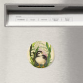 Kleine Vogel Vintage Magneet (Insitu (Vaatwasser))
