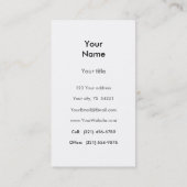 Kleine vogel zingt leuk  kunstschilderij visitekaartje (Achterkant)