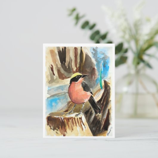 Kleine vogels #7 briefkaart (Staand voorkant)