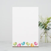 Kleine vogels briefpapier (Staand voorkant)